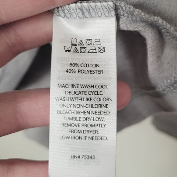 C&C California Men's Long Sleeve Henley in Grey Size XXL - Picture 3 of 4